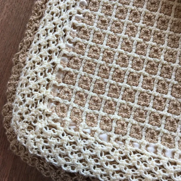 Beautiful Hand Made Crochet Two Layered Baby Blanket. - Picture 7 of 8
